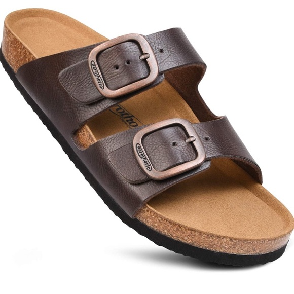 aerothotic Shoes - Aerothotic Women’s Arch Support Cork Footbed Slide Sandals